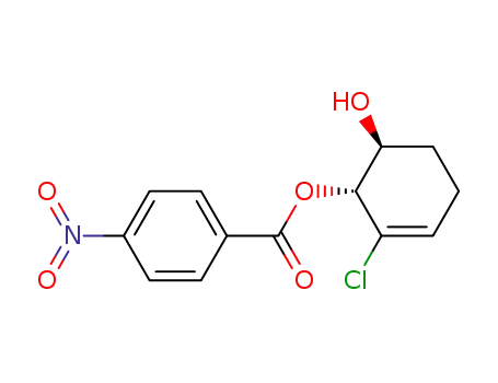 Molecular Structure of 828295-36-9 (3-Cyclohexene-1,2-diol, 3-chloro-, 2-(4-nitrobenzoate), (1S,2R)-)