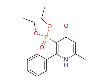 Phosphonic acid, (1,4-dihydro-6-methyl-4-oxo-2-phenyl-3-pyridinyl)-,
diethyl ester