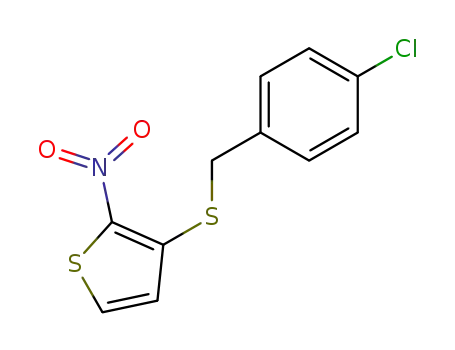 3-(4-chlorobenzylthio)-2-nitrothiophene