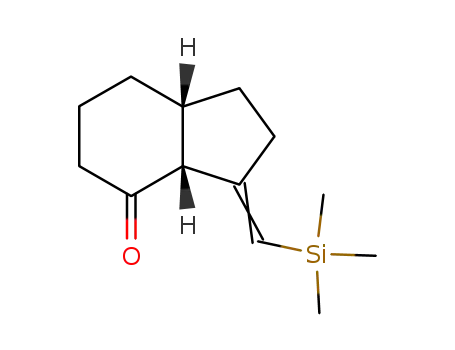 (3aR,7aR)-3-[1-Trimethylsilanyl-meth-(Z)-ylidene]-octahydro-inden-4-one