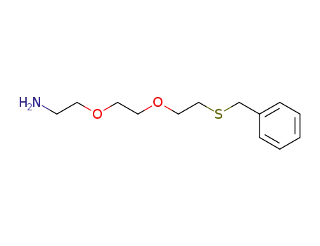 Molecular Structure of 194425-13-3 (Ethanamine, 2-[2-[2-[(phenylmethyl)thio]ethoxy]ethoxy]-)
