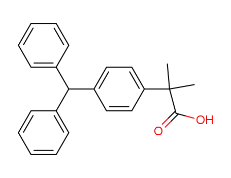 p-Diphenylmethyl-α,α-dimethylphenylessigsaeure