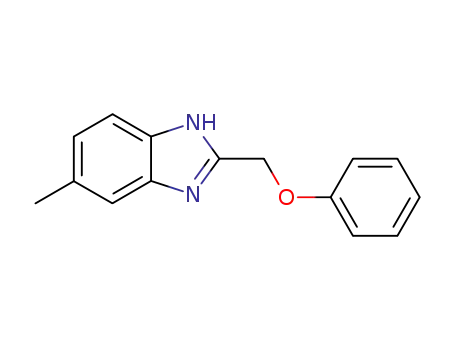 Molecular Structure of 1626-36-4 (1H-Benzimidazole, 5-methyl-2-(phenoxymethyl)-)