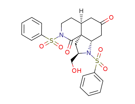 (4aS,7aS,9R,10aS)-2,8-Bis-benzenesulfonyl-9-hydroxymethyl-octahydro-pyrrolo[2,3-i]isoquinoline-1,6-dione