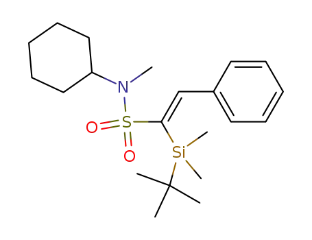 (E)-1-(tert-Butyl-dimethyl-silanyl)-2-phenyl-ethenesulfonic acid cyclohexyl-methyl-amide