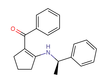 Molecular Structure of 144096-30-0 (Methanone, phenyl[2-[(1-phenylethyl)amino]-1-cyclopenten-1-yl]-, (R)-)