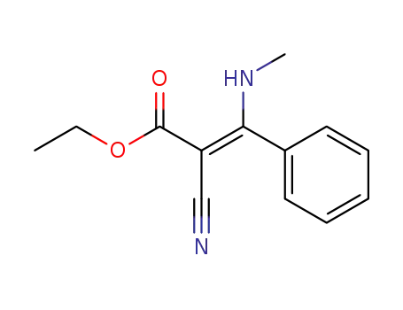 ethyl (Z)-2-cyano-3-(methylamino)-3-phenylprop-2-enoate