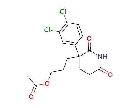 Acetic acid 3-[3-(3,4-dichloro-phenyl)-2,6-dioxo-piperidin-3-yl]-propyl ester