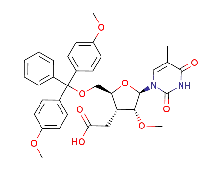 [(2S,3R,4R,5R)-2-[Bis-(4-methoxy-phenyl)-phenyl-methoxymethyl]-4-methoxy-5-(5-methyl-2,4-dioxo-3,4-dihydro-2H-pyrimidin-1-yl)-tetrahydro-furan-3-yl]-acetic acid
