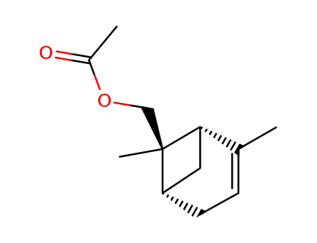 Molecular Structure of 143679-08-7 (Bicyclo[3.1.1]hept-2-ene-6-methanol, 2,6-dimethyl-, acetate)