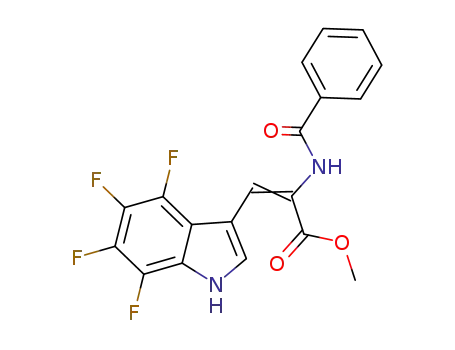 2-Propenoic acid,
2-(benzoylamino)-3-(4,5,6,7-tetrafluoro-1H-indol-3-yl)-, methyl ester