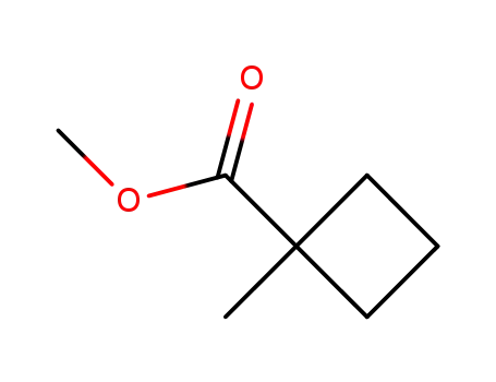 Molecular Structure of 75621-39-5 (Methyl 1-Methylcyclobutanecarboxylate)