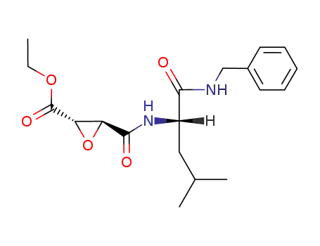 N-((2S,3S)-3-trans-ethoxycarbonyloxiran-2-carbonyl)-L-leucine benzyl amide