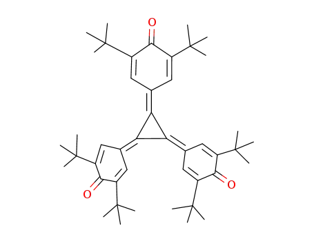 Molecular Structure of 14106-38-8 (1,2,3-Tris(3,5-ditert-butyl-4-oxo-2,5-cyclohexadien-1-ylidene)cyclopropane)