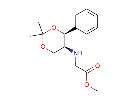 Glycine, N-[(4S,5S)-2,2-dimethyl-4-phenyl-1,3-dioxan-5-yl]-, methyl
ester