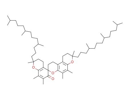 1,3',4',8,9,10-hexahydro-2',5,6,7',8,8'-hexamethyl-2',8-bis(4,8,12-trimethyltridecyl)-spiro-<benzo<1,2-b:4,3-b'>dipyran>-3(2H),5'-<5H-1>benzopyran-6'(2'H)-one