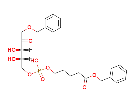 1-O-benzyl-5-O-[1-(4-benzyloxycarbonylbutyl)]-phosphono-L-erythro-pent-2-ulose
