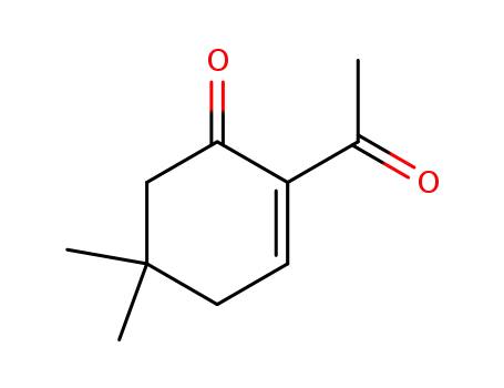 Molecular Structure of 37464-68-9 (2-Cyclohexen-1-one, 2-acetyl-5,5-dimethyl-)