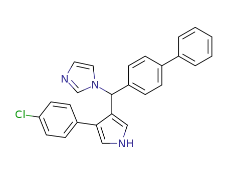 Molecular Structure of 170938-95-1 (1-{biphenyl-4-yl[4-(4-chlorophenyl)-1H-pyrrol-3-yl]methyl}-1H-imidazole)