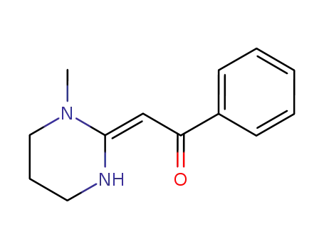 Molecular Structure of 124927-52-2 (2-(benzoylmethylene)-1-methylhexahydropyrimidine)