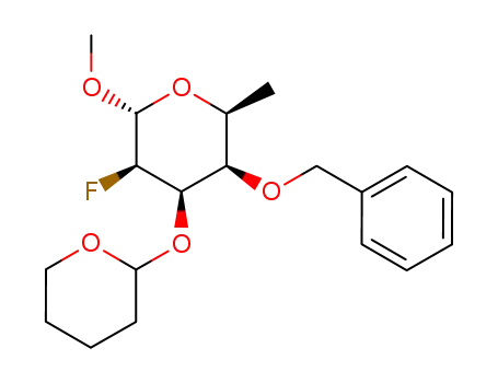 methyl 4-O-benzyl-2,6-dideoxy-2-fluoro-3-O-tetrahydropyran-2-yl-α-L-talopyranoside