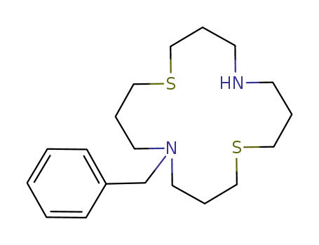 Molecular Structure of 180965-94-0 (1,9-Dithia-5,13-diazacyclohexadecane, 5-(phenylmethyl)-)