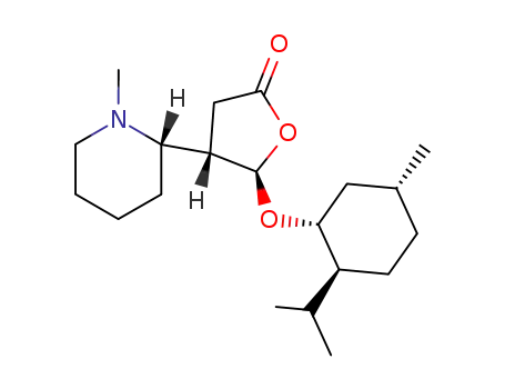2(3H)-Furanone,
dihydro-5-[[(1R,2S,5R)-5-methyl-2-(1-methylethyl)cyclohexyl]oxy]-4-[(2S
)-1-methyl-2-piperidinyl]-, (4S,5R)-