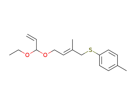 Benzene,
1-[[(2E)-4-[(1-ethoxy-2-propenyl)oxy]-2-methyl-2-butenyl]thio]-4-methyl-