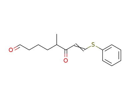(E)-5-Methyl-6-oxo-8-phenylsulfanyl-oct-7-enal