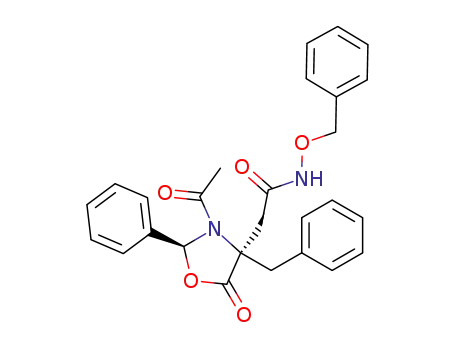 (2'S,4'R)-(-)-2-(3'-acetyl-4'-benzyl-5'-oxo-2'-phenyl-1',3'-oxazolidin-4'-yl)-N-benzyloxyacetamide