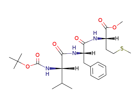 Molecular Structure of 959162-66-4 (Boc-valinyl-phenylalaninyl-methionine methyl ester)