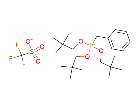 Molecular Structure of 123750-96-9 (benzyltrineopentoxyphosphonium trifluoromethanesulfonate)