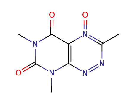 Molecular Structure of 60026-36-0 (3,6,8-trimethylpyrimido[5,4-e][1,2,4]triazine-5,7(6H,8H)-dione 4-oxide)