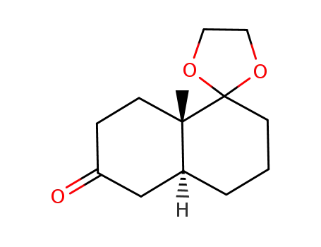 (+)-(4aS,8aS)-1,1-(1,2-Ethylenedioxy)-1,2,3,4,4aα,5,6,7,8,8a-decahydro-8aβ-methyl-6-oxonaphthalene