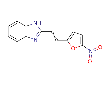 Molecular Structure of 6450-22-2 (1H-Benzimidazole,2-[2-(5-nitro-2-furanyl)ethenyl]-)