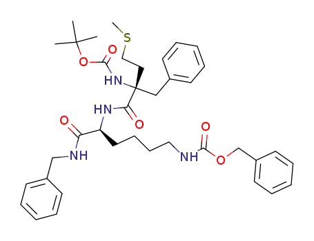 [(S)-5-((S)-2-Benzyl-2-tert-butoxycarbonylamino-4-methylsulfanyl-butyrylamino)-5-benzylcarbamoyl-pentyl]-carbamic acid benzyl ester