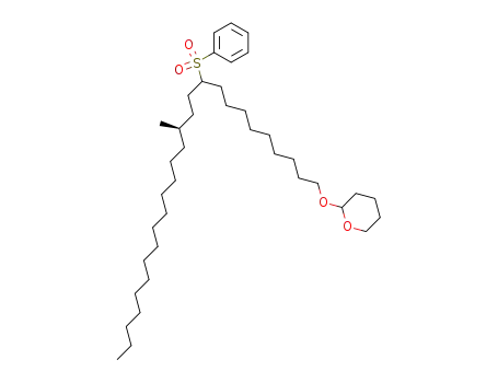 Molecular Structure of 230966-23-1 ((10RS,13R)-13-methyl-10-phenylsulfonyl-1-(tetrahydropyran-2-yl)oxyheptacosane)