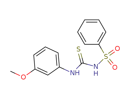 N-[[(3-methoxyphenyl)amino]thioxomethyl]phenylsulfonamide