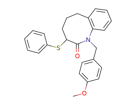 3,4,5,6-tetrahydro-1-(p-methoxybenzyl)-3-phenylthio-1-benzazocin-2(1H)-one