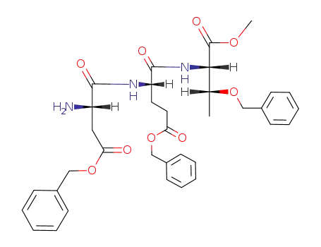 L-Threonine, L-a-aspartyl-L-a-glutamyl-O-(phenylmethyl)-, 3-methyl
1,2-bis(phenylmethyl) ester