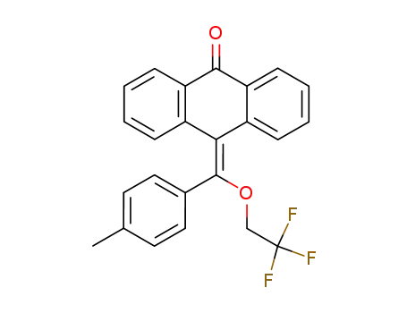 9-(p-methyl-α-trifluoroethoxybenzylidene)anthrone