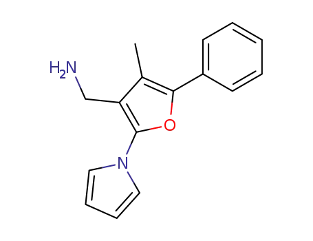 1-<4-methyl-5-phenyl-2-(1-pyrrolyl)-3-furyl>methylamine