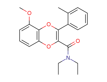 Molecular Structure of 195603-73-7 (5-Methoxy-3-o-tolyl-benzo[1,4]dioxine-2-carboxylic acid diethylamide)