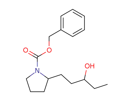 2-(3-Hydroxy-pentyl)-pyrrolidine-1-carboxylic acid benzyl ester