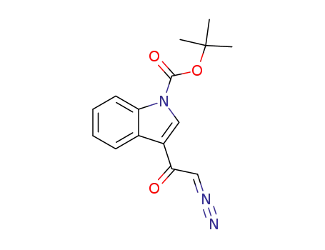 1-(3-(1-tert-butoxycarbonyl)indolyl)-2-diazo-1-ethanone