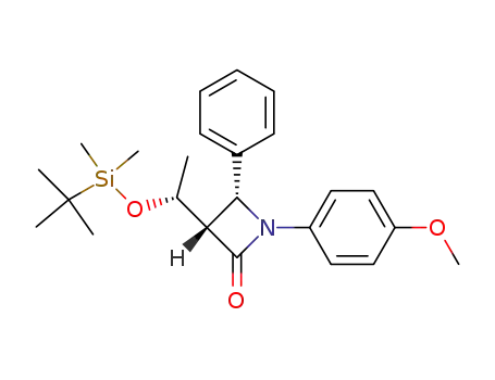 (3S,4R)-3-[(R)-1-(tert-Butyl-dimethyl-silanyloxy)-ethyl]-1-(4-methoxy-phenyl)-4-phenyl-azetidin-2-one