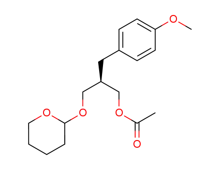 (R)-3-(2-tetrahydropyranyloxy)-2-(p-methoxybenzyl)propyl acetate