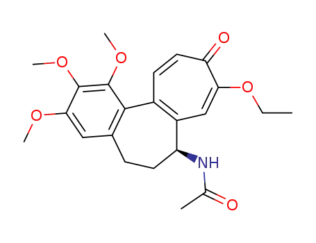 Molecular Structure of 75488-69-6 (N-(9-ethoxy-1,2,3-trimethoxy-10-oxo-5,6,7,10-tetrahydrobenzo[a]heptalen-7-yl)acetamide)