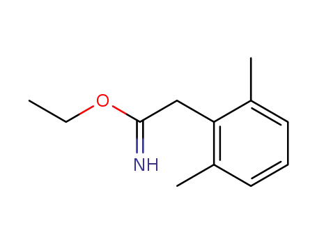 Molecular Structure of 1026631-02-6 (2-(2,6-Dimethyl-phenyl)-acetimidic acid ethyl ester)