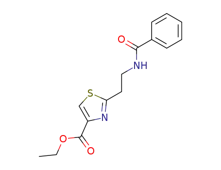 Molecular Structure of 30761-31-0 (ethyl 2-[2-(benzoylamino)ethyl]-1,3-thiazole-4-carboxylate)